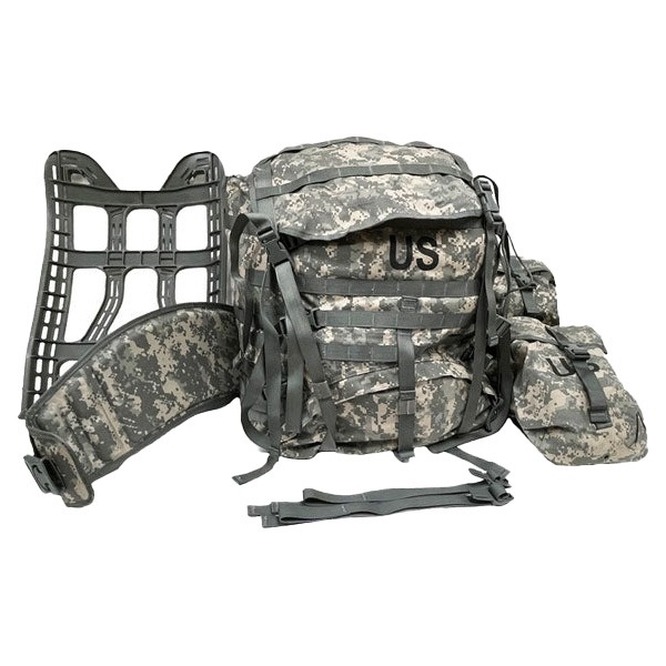 Skip to the end of the images gallery Skip to the beginning of the images gallery Ammo Can Man MOLLE ACU Ruck Sack with Frame